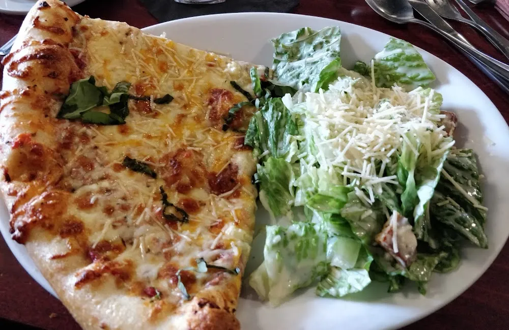 4 Cheese Soup with a Caesar Salad